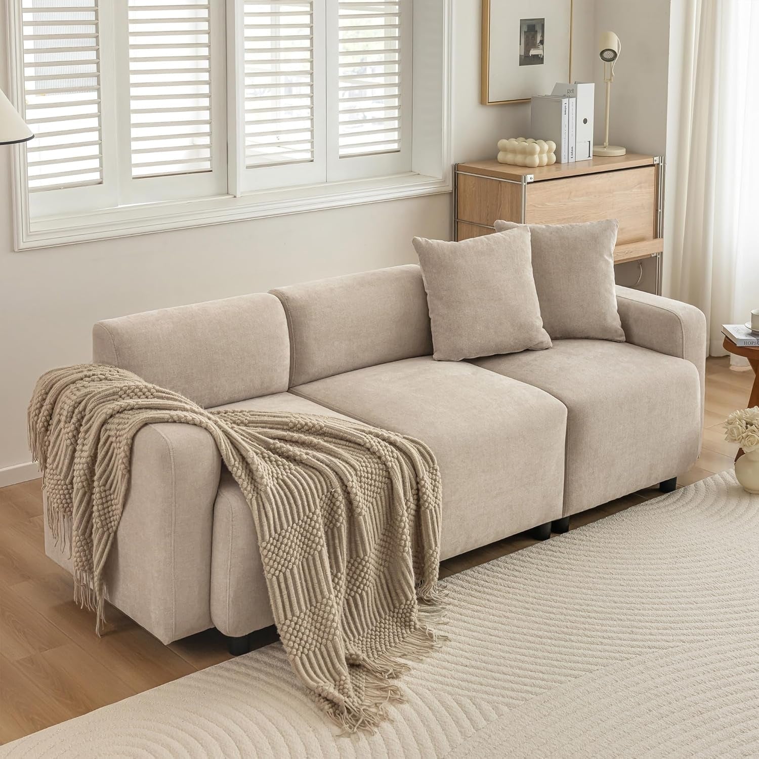 3-Sitzer Sofa aus Chenille mit komfortabler