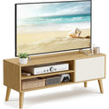 TV-Lowboard f¨¹r Fernseher bis 55 Zoll, 120 cm, Natureiche und