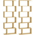 B¨¹cherregal-Set mit 2 Standregalen und 6 Ebenen,